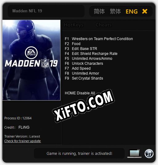 Madden NFL 19: ТРЕЙНЕР И ЧИТЫ (V1.0.4)