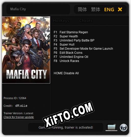 Mafia City: Читы, Трейнер +8 [dR.oLLe]