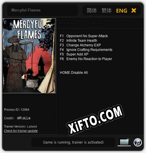 Mercyful Flames: ТРЕЙНЕР И ЧИТЫ (V1.0.81)