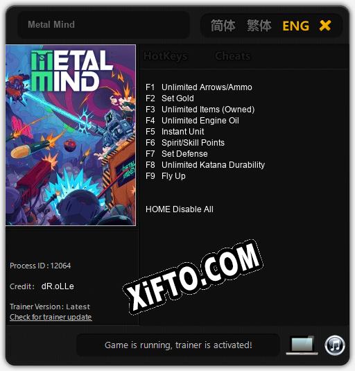 Metal Mind: ТРЕЙНЕР И ЧИТЫ (V1.0.41)