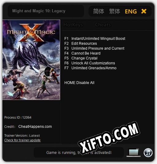 Might and Magic 10: Legacy: ТРЕЙНЕР И ЧИТЫ (V1.0.92)