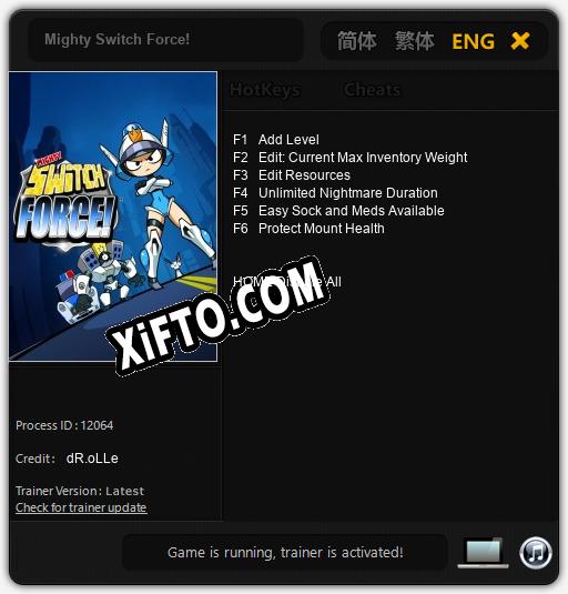 Mighty Switch Force!: ТРЕЙНЕР И ЧИТЫ (V1.0.92)