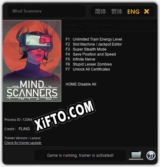 Трейнер для Mind Scanners [v1.0.3]