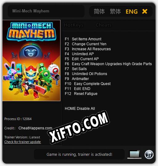 Mini-Mech Mayhem: Трейнер +12 [v1.8]