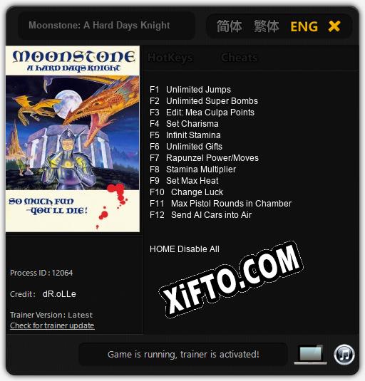 Moonstone: A Hard Days Knight: Читы, Трейнер +12 [dR.oLLe]