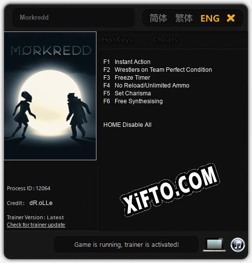 Трейнер для Morkredd [v1.0.1]