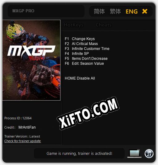 MXGP PRO: ТРЕЙНЕР И ЧИТЫ (V1.0.25)