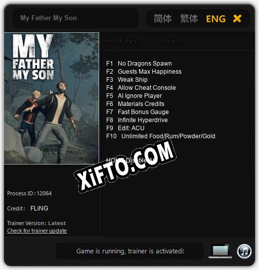 Трейнер для My Father My Son [v1.0.6]