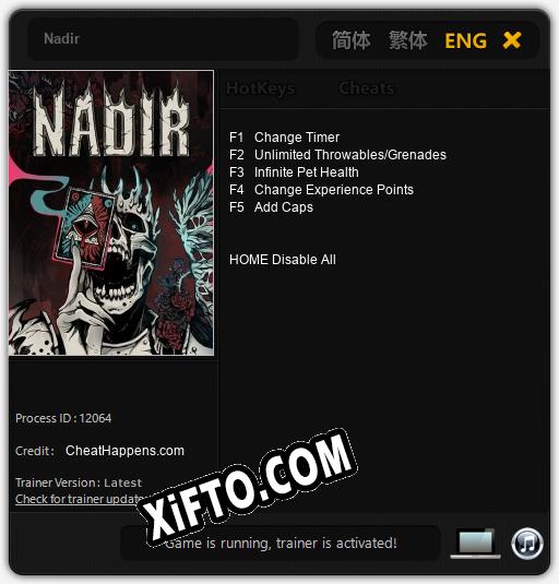 Nadir: Трейнер +5 [v1.3]