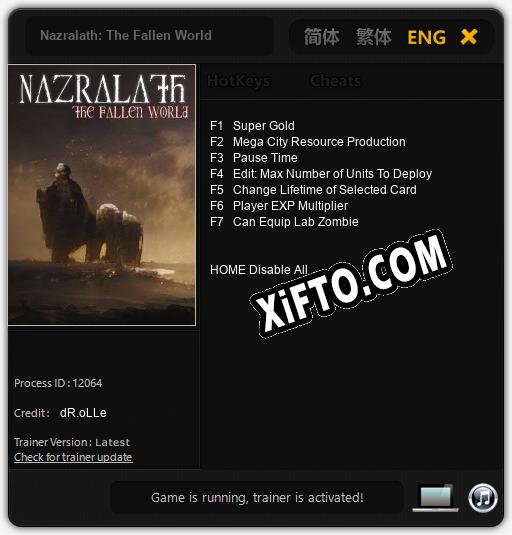 Nazralath: The Fallen World: Трейнер +7 [v1.8]