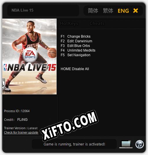 NBA Live 15: Читы, Трейнер +5 [FLiNG]