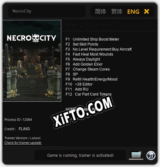 NecroCity: ТРЕЙНЕР И ЧИТЫ (V1.0.57)