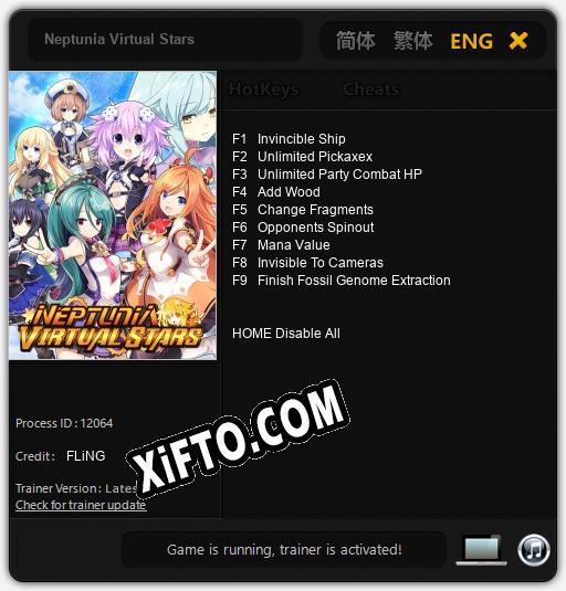 Neptunia Virtual Stars: Читы, Трейнер +9 [FLiNG]