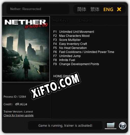 Nether: Resurrected: Трейнер +9 [v1.7]