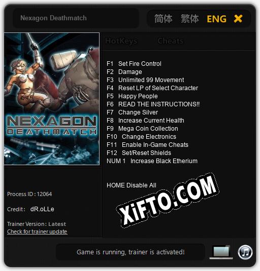 Трейнер для Nexagon Deathmatch [v1.0.6]