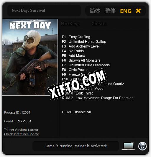 Next Day: Survival: Трейнер +14 [v1.1]