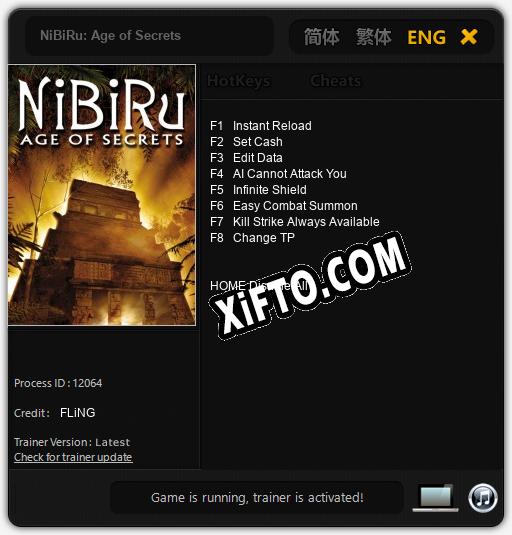 NiBiRu: Age of Secrets: ТРЕЙНЕР И ЧИТЫ (V1.0.38)