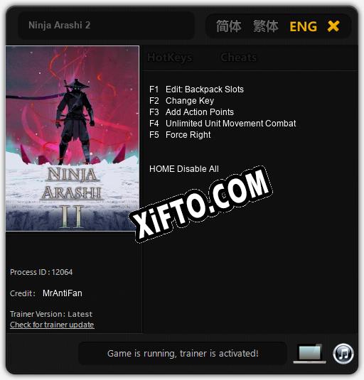 Ninja Arashi 2: ТРЕЙНЕР И ЧИТЫ (V1.0.66)