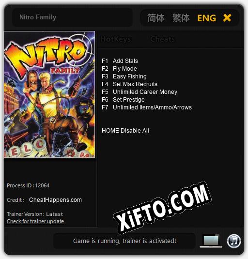Nitro Family: Читы, Трейнер +7 [CheatHappens.com]