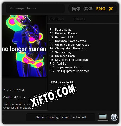 Трейнер для No Longer Human [v1.0.2]