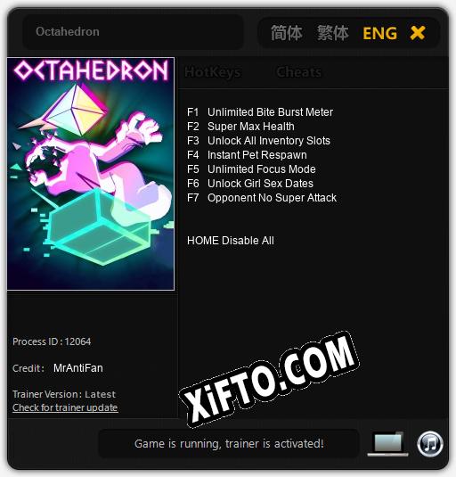 Трейнер для Octahedron [v1.0.4]