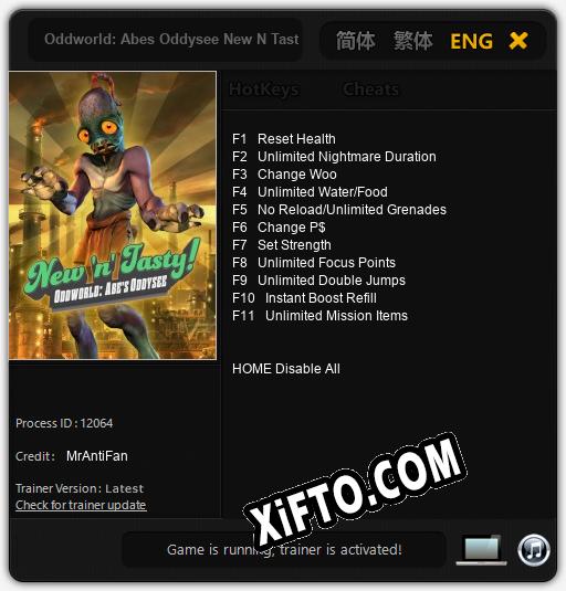 Oddworld: Abes Oddysee New N Tasty!: Читы, Трейнер +11 [MrAntiFan]