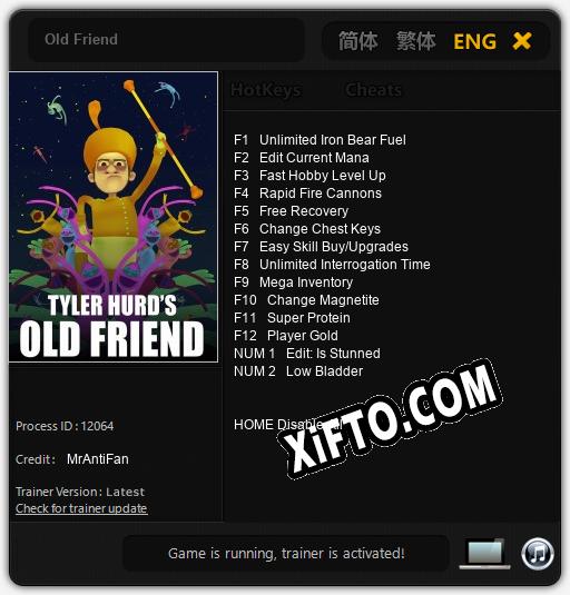 Трейнер для Old Friend [v1.0.9]