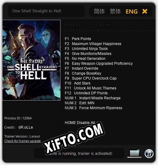 One Shell Straight to Hell: Читы, Трейнер +15 [dR.oLLe]