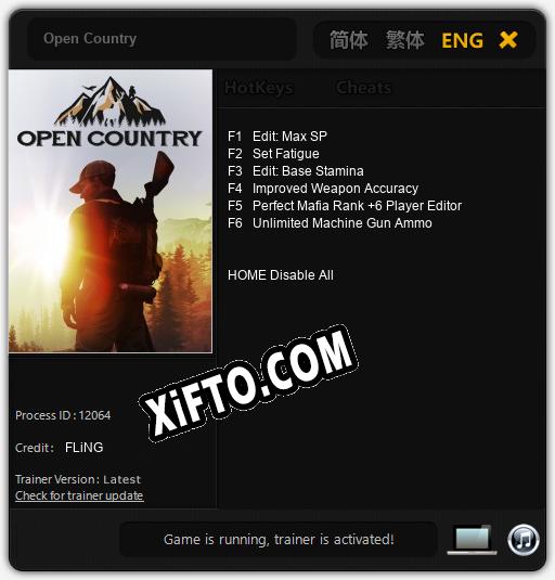 Open Country: Читы, Трейнер +6 [FLiNG]