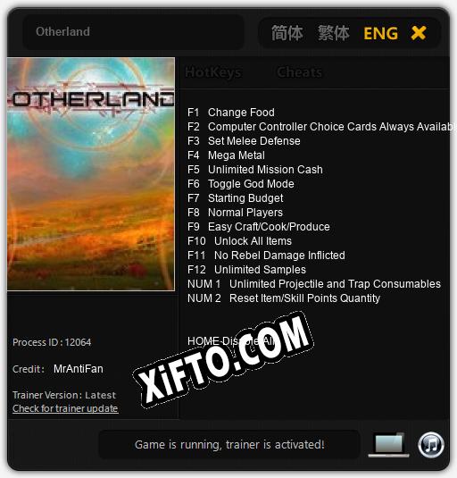 Otherland: Трейнер +14 [v1.6]