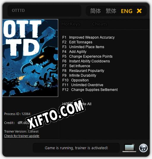 OTTTD: Трейнер +12 [v1.9]
