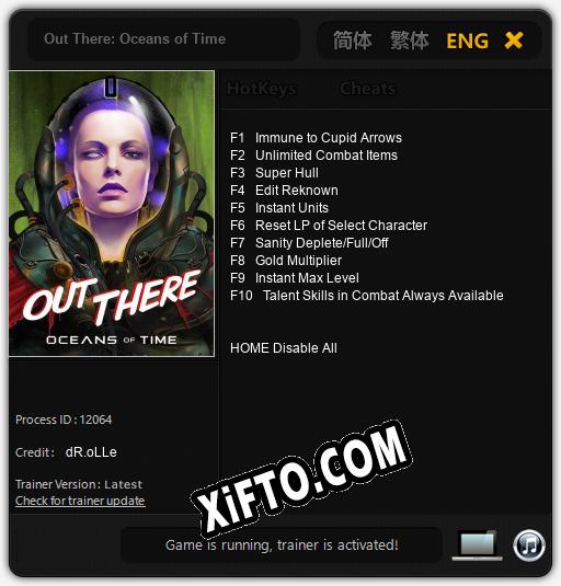 Out There: Oceans of Time: Читы, Трейнер +10 [dR.oLLe]