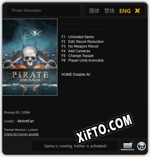 Pirate Simulator: ТРЕЙНЕР И ЧИТЫ (V1.0.86)