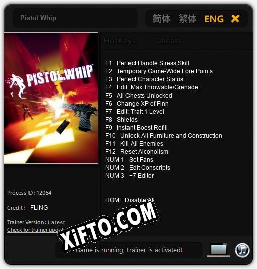 Pistol Whip: Трейнер +15 [v1.1]