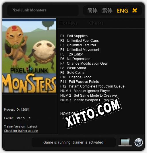 PixelJunk Monsters: ТРЕЙНЕР И ЧИТЫ (V1.0.5)