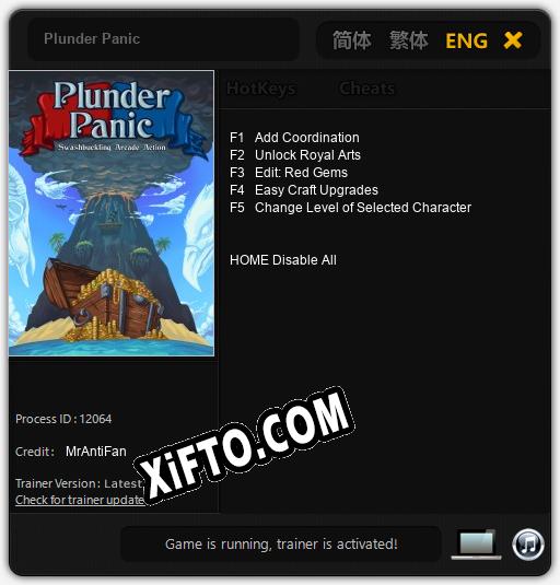 Трейнер для Plunder Panic [v1.0.9]