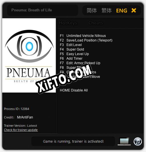 Pneuma: Breath of Life: Трейнер +10 [v1.2]