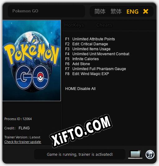 Pokemon GO: Трейнер +8 [v1.2]