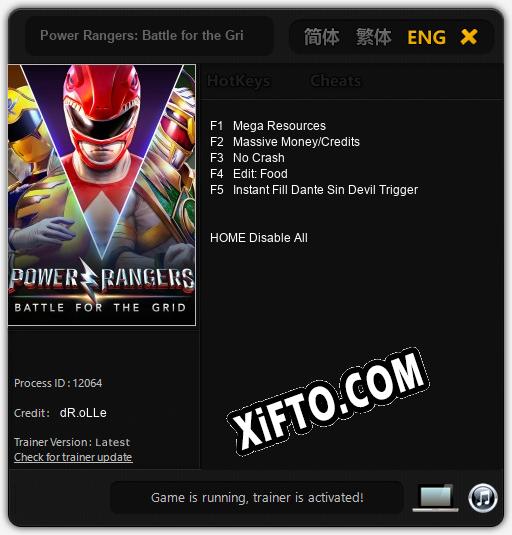 Трейнер для Power Rangers: Battle for the Grid [v1.0.5]