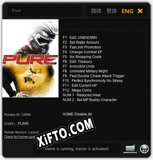 Pure: Трейнер +14 [v1.7]