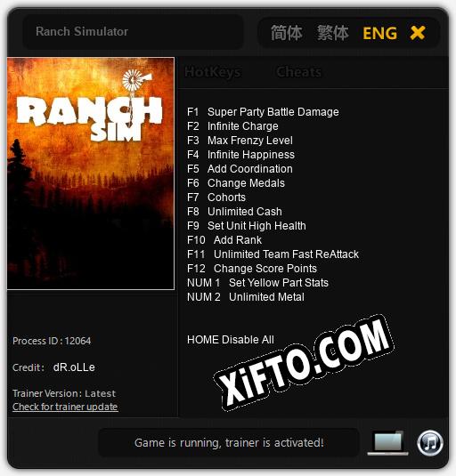 Ranch Simulator: Трейнер +14 [v1.8]