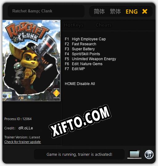 Ratchet & Clank: Трейнер +7 [v1.2]