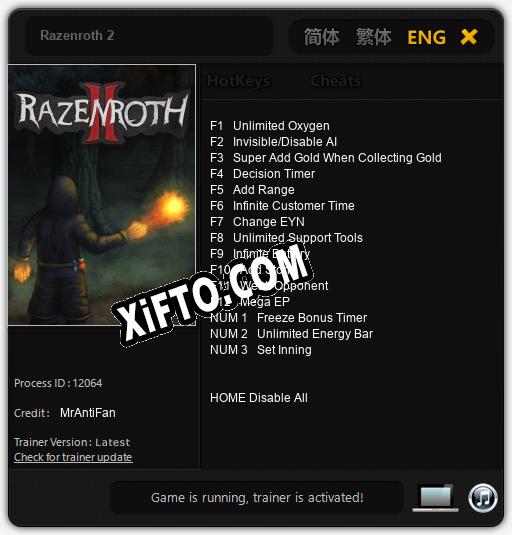 Razenroth 2: ТРЕЙНЕР И ЧИТЫ (V1.0.65)