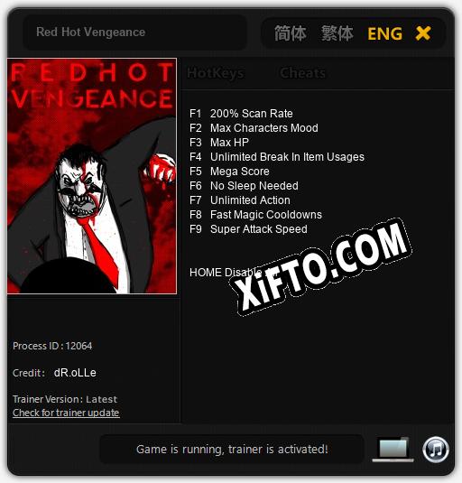 Red Hot Vengeance: Трейнер +9 [v1.6]