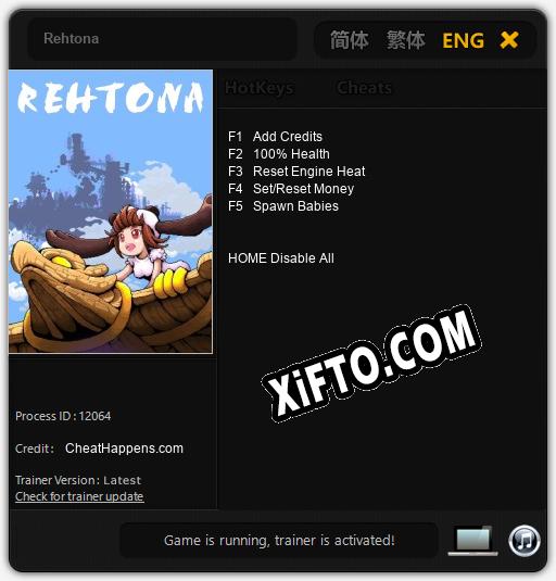 Трейнер для Rehtona [v1.0.7]