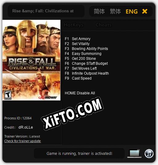 Rise & Fall: Civilizations at War: ТРЕЙНЕР И ЧИТЫ (V1.0.74)