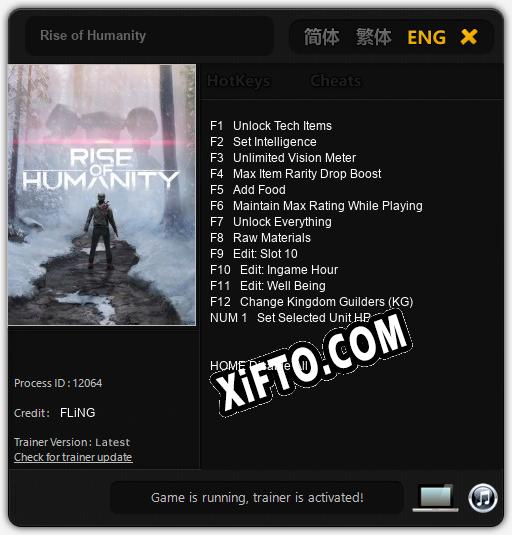 Rise of Humanity: Трейнер +13 [v1.2]