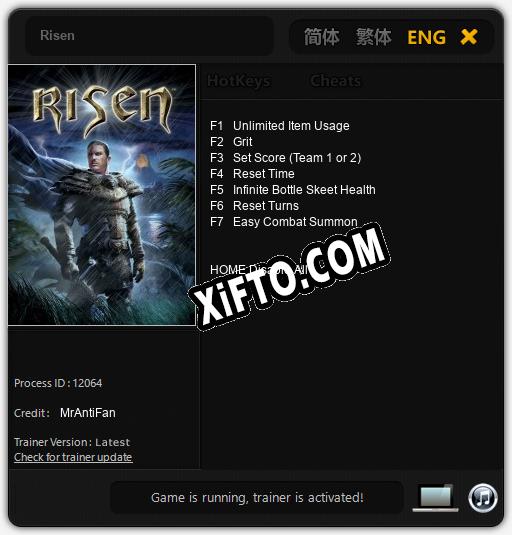 Трейнер для Risen [v1.0.9]