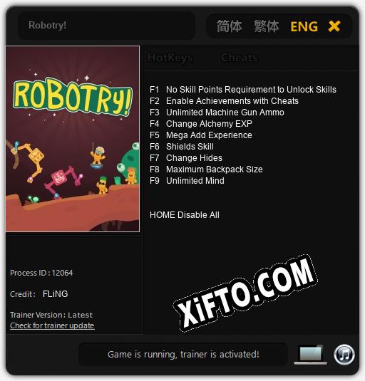 Robotry!: Читы, Трейнер +9 [FLiNG]