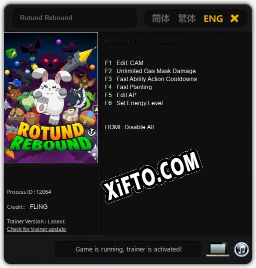 Трейнер для Rotund Rebound [v1.0.3]